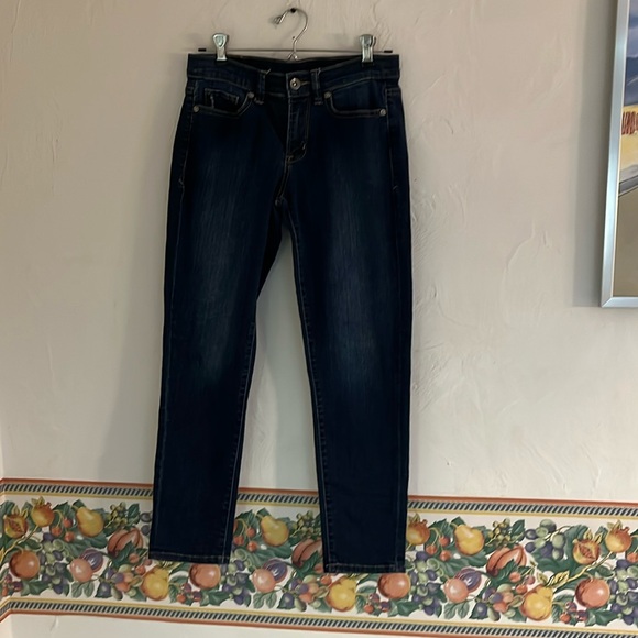 Calvin Klein Jeans Denim - Calvin Klein Low Rise Skinny Jeans, Size 26/2, Dark Blue Denim